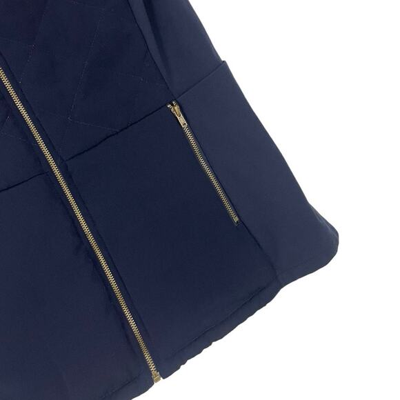 The Impeccable Pig Navy Blue Zip Up Puffer Vest - Picture 2 of 8